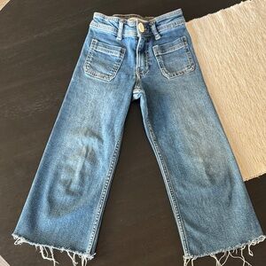 Zara Light Blue Wide Leg Jeans